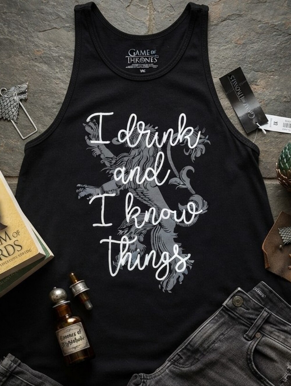 Game of Thrones Black Tee - Official HBO Licensed